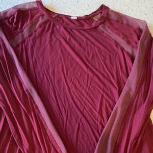 Burgundy Body Language Shirt